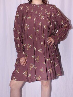 A New Day purple floral dress